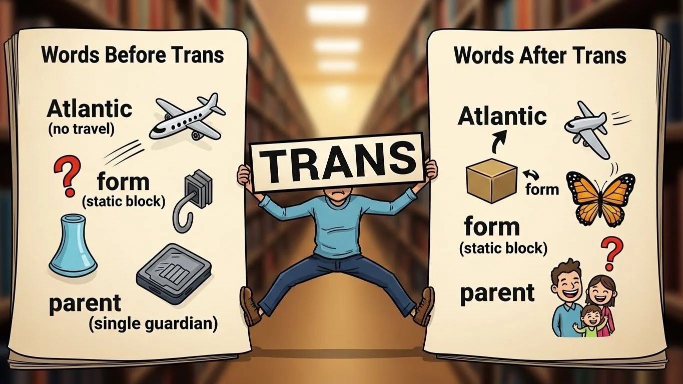 How “Trans-” Changes Word Meaning