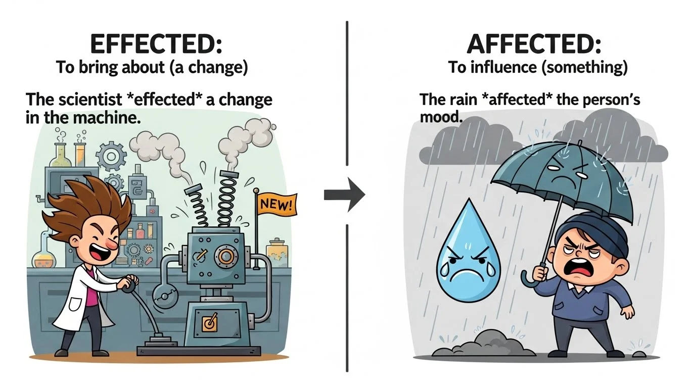 Effected vs Affected Meaning Difference best Examples & Usage 2026 ...