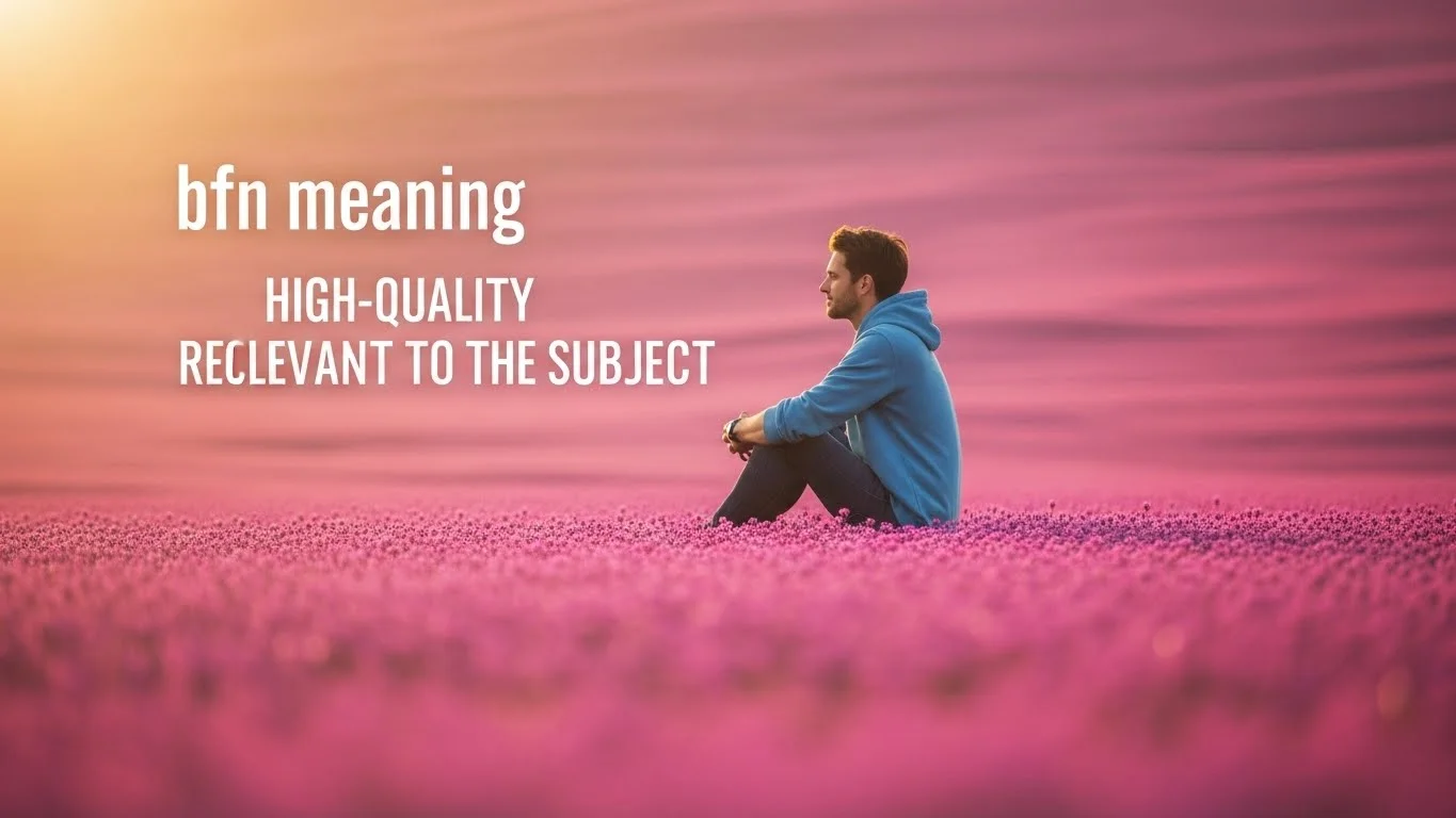 What Does “BFN” Mean