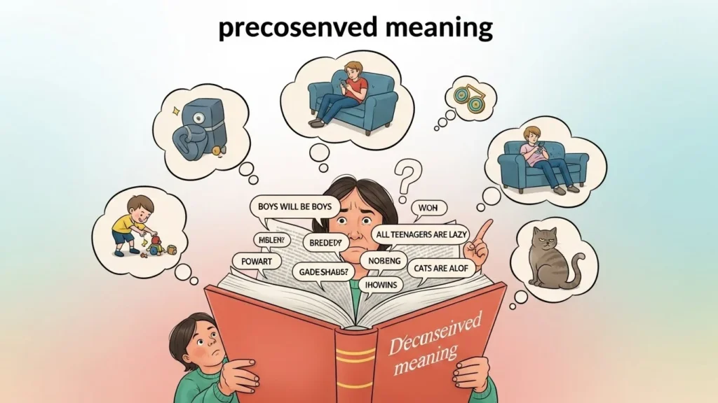 preconceived meaning